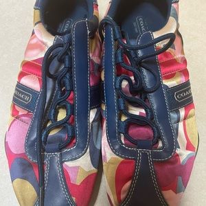 Coach rainbow tennis shoes